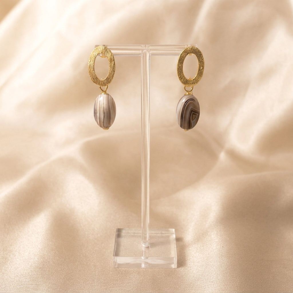 Pack Granada Botswana — Collar + Pulsera + Aro de regalo