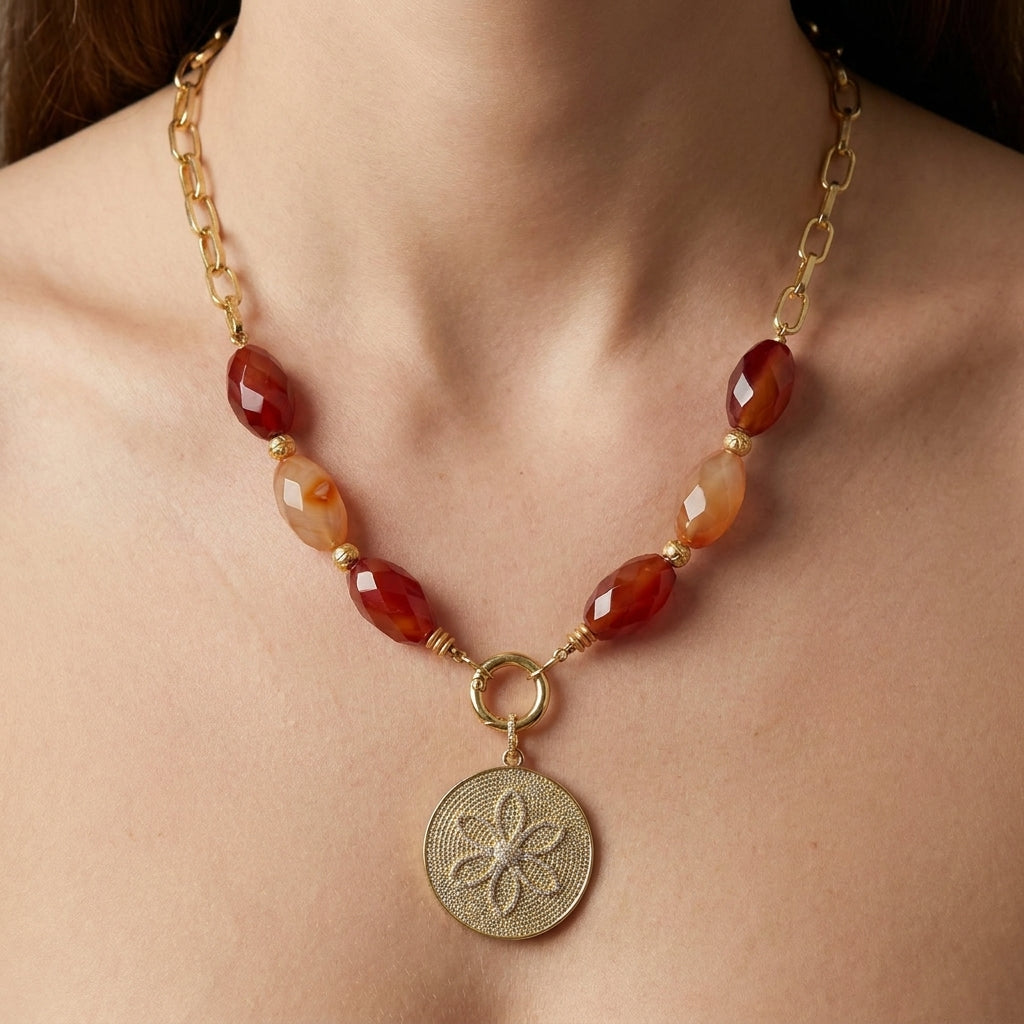 Collar de Cornalinas