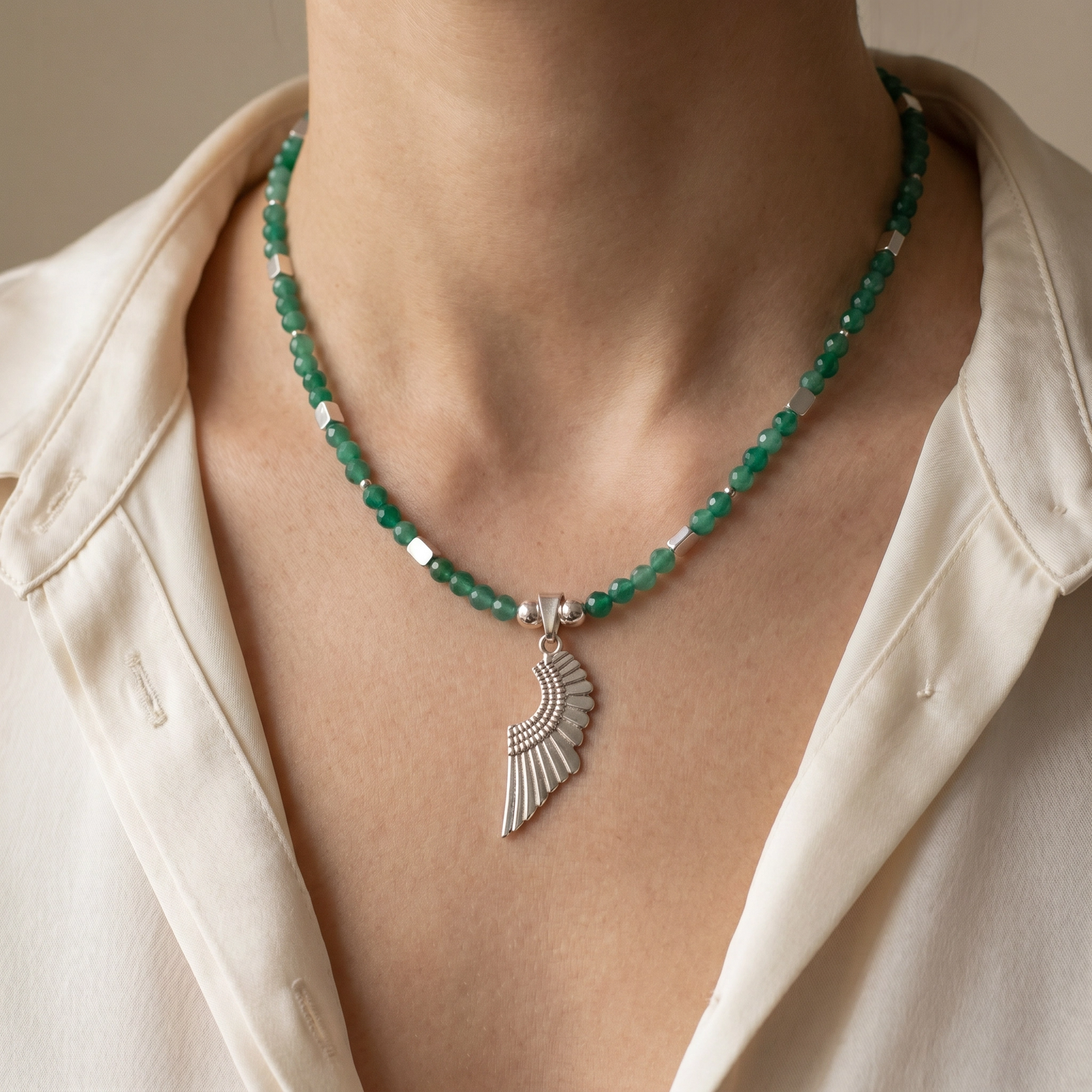 Collar de aventurinas