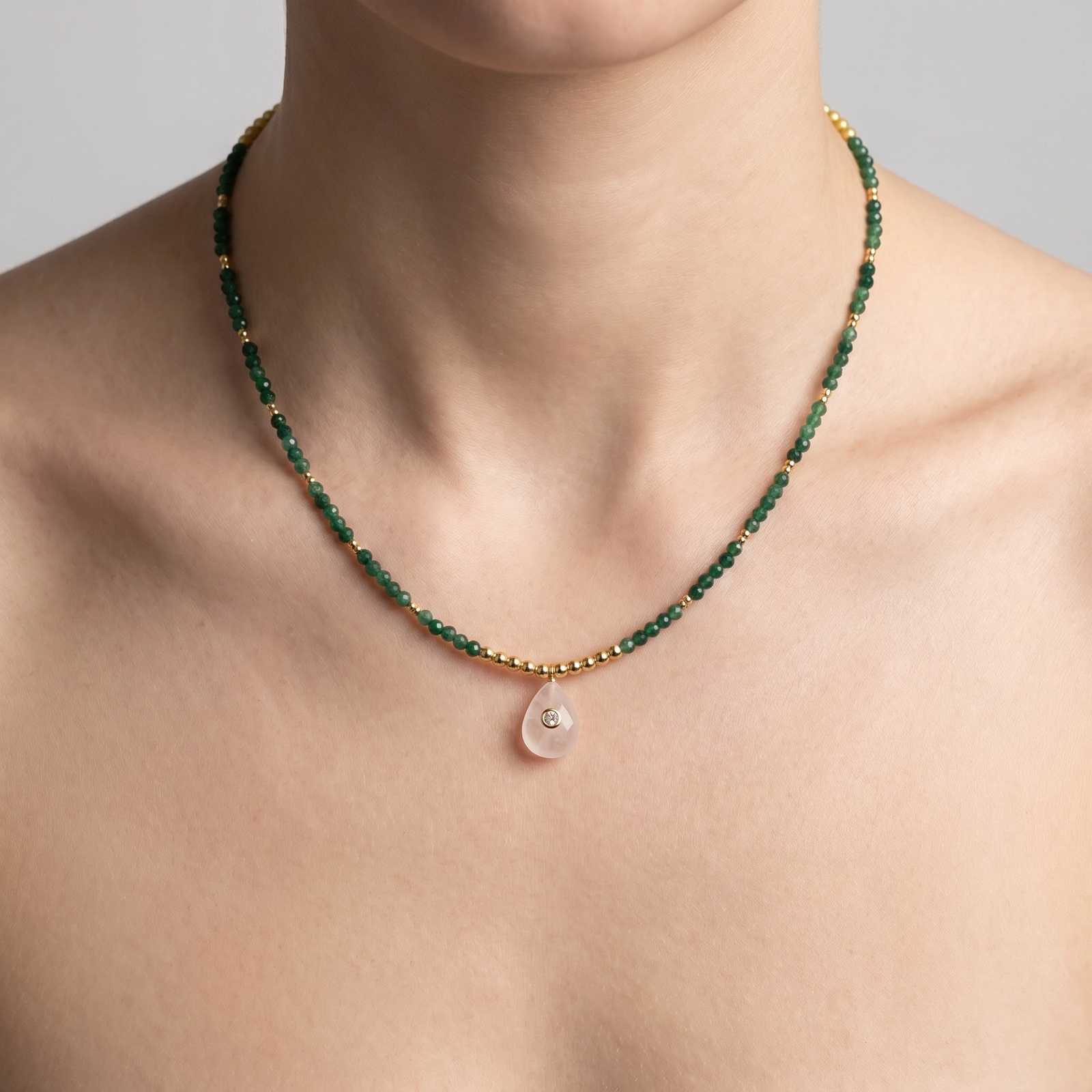 Collar aventurinas
