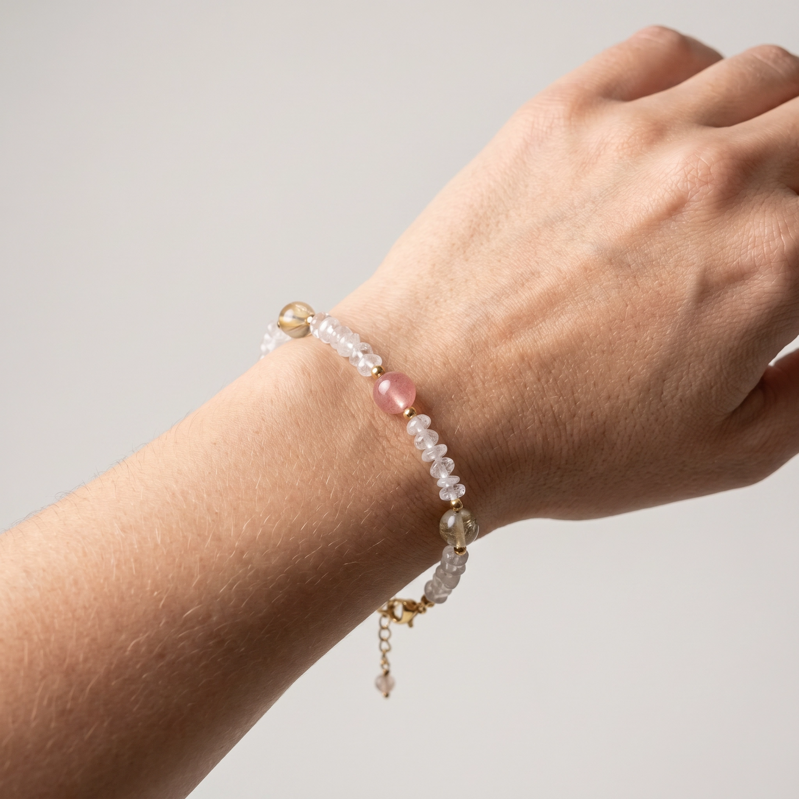 Pulsera cuarzo cristal