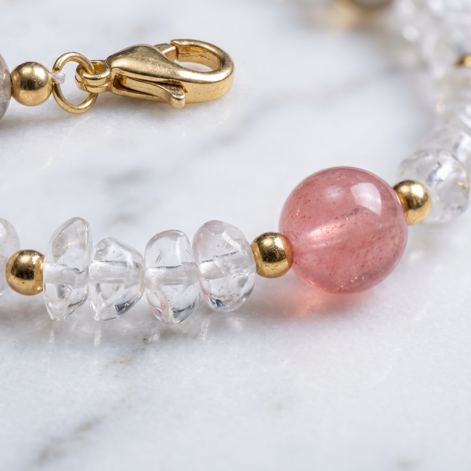 Pulsera cuarzo cristal