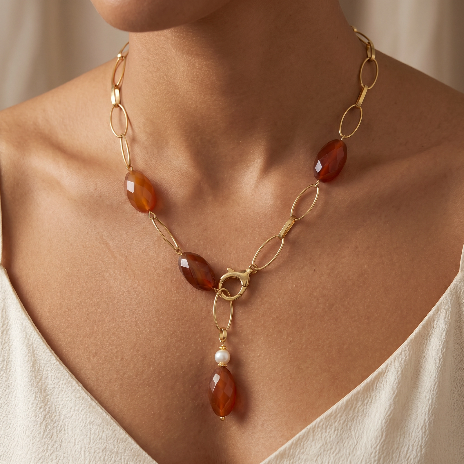 Collar Cornalinas