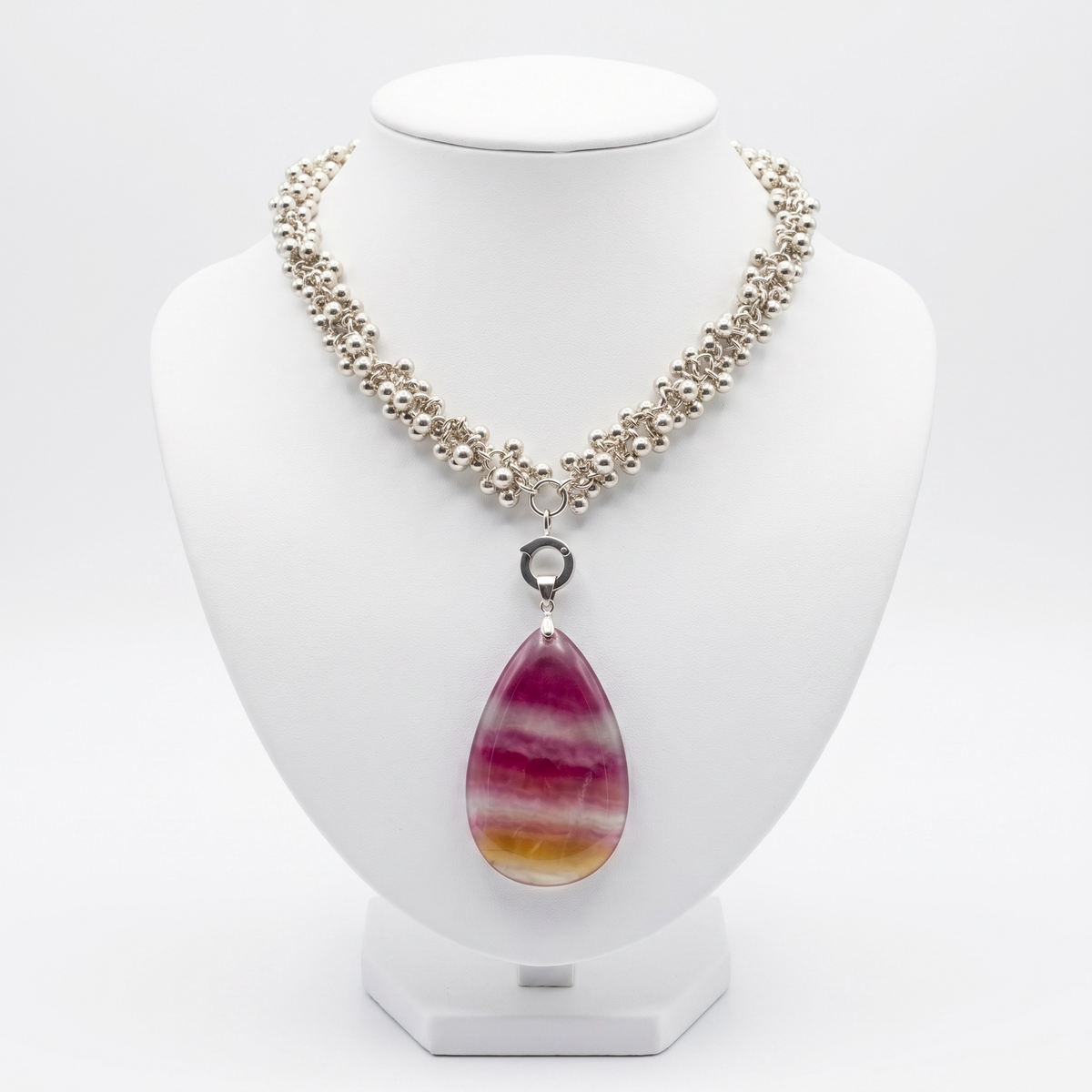 Collar largo con Maxi Fluorita