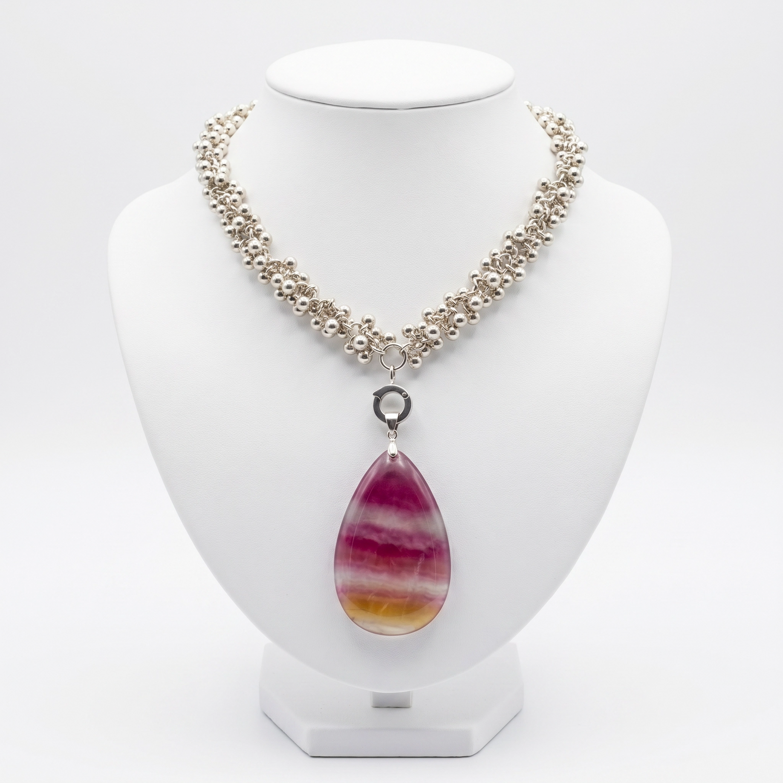 Collar largo con Maxi Fluorita