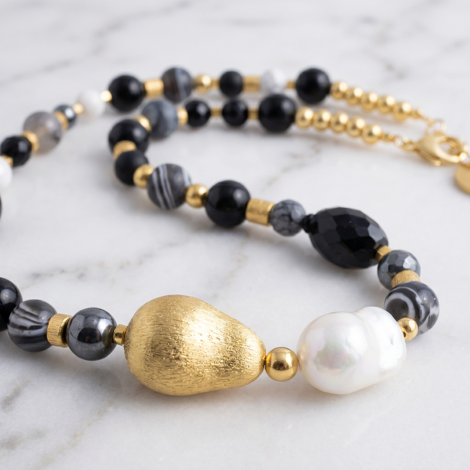 Collar turmalinas y Onix