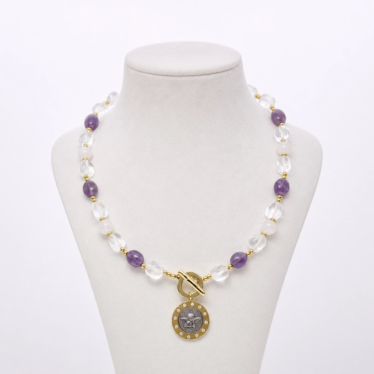 Collar cuarzos cristal
