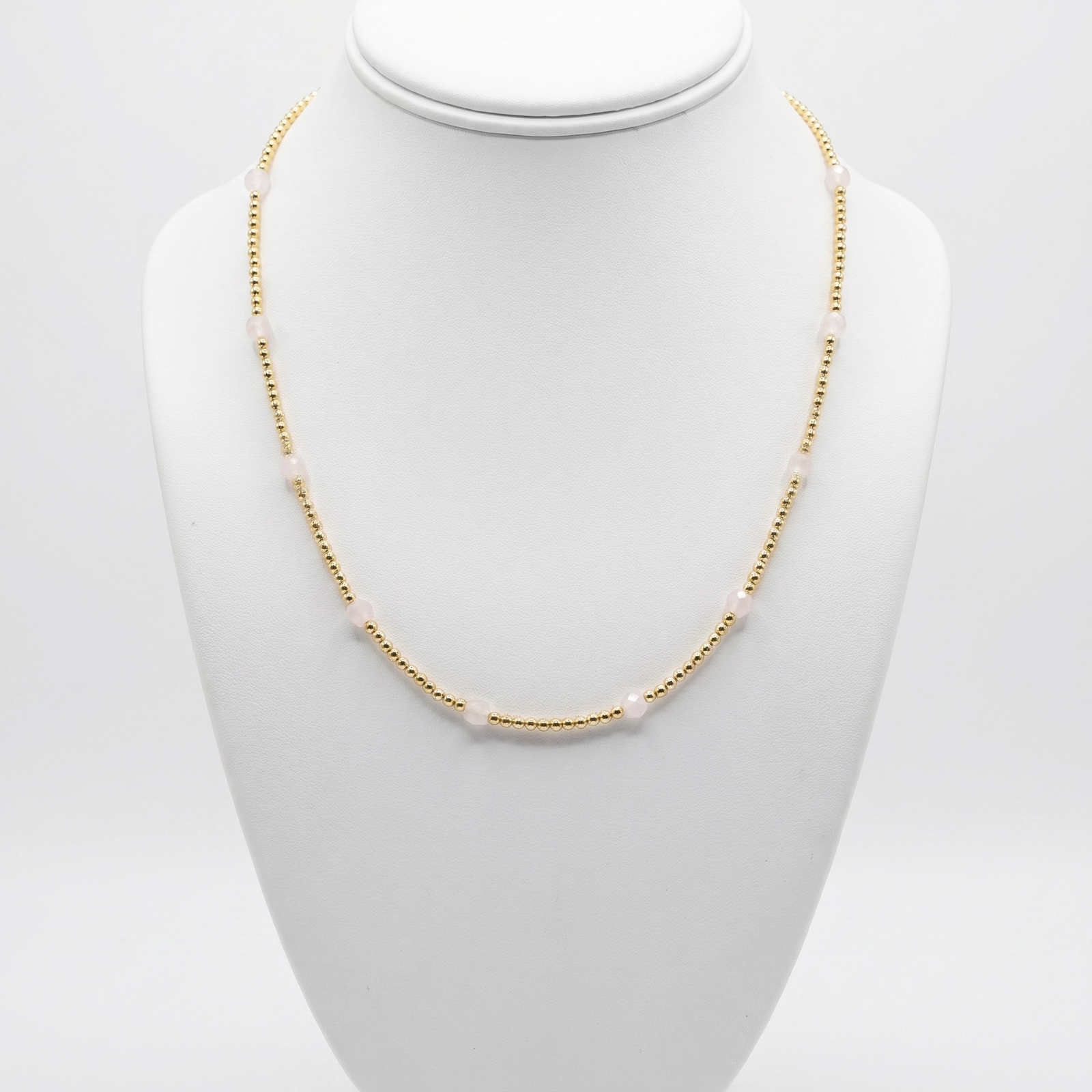Collar cuarzo rosado