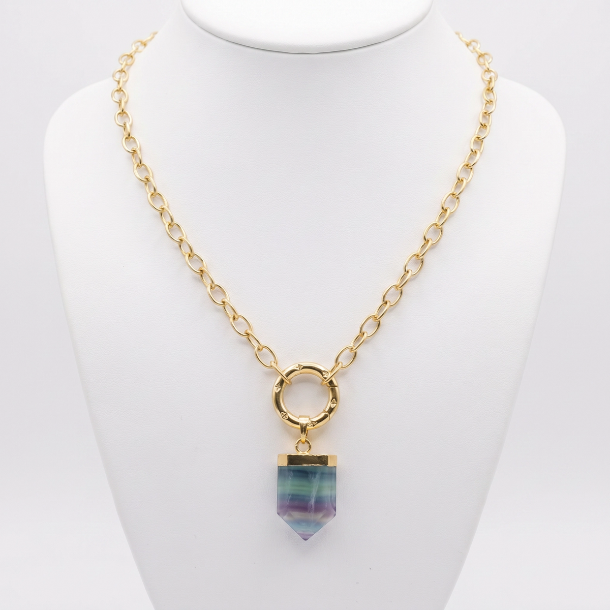 Collar Cadena de Fluorita