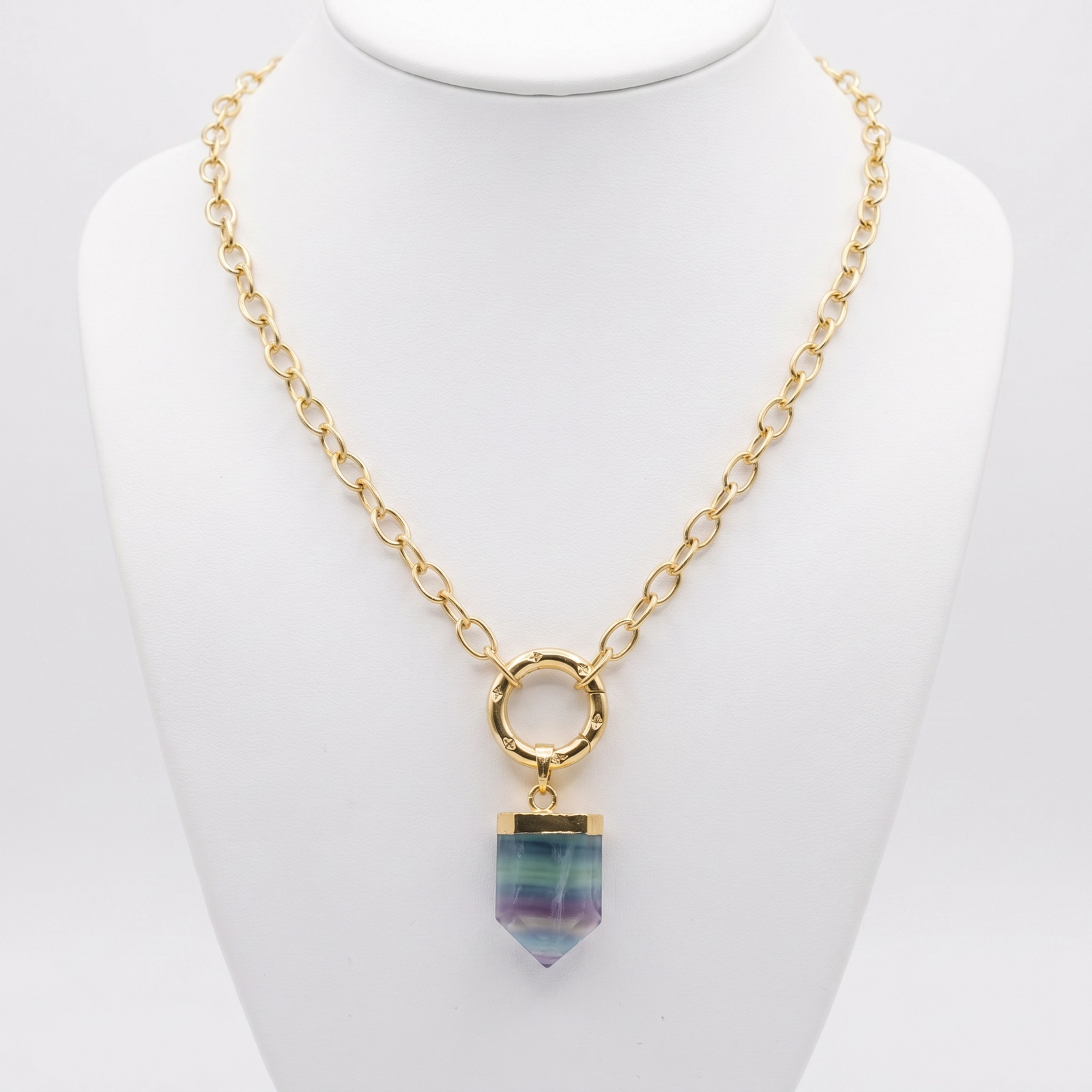 Collar Cadena de Fluorita