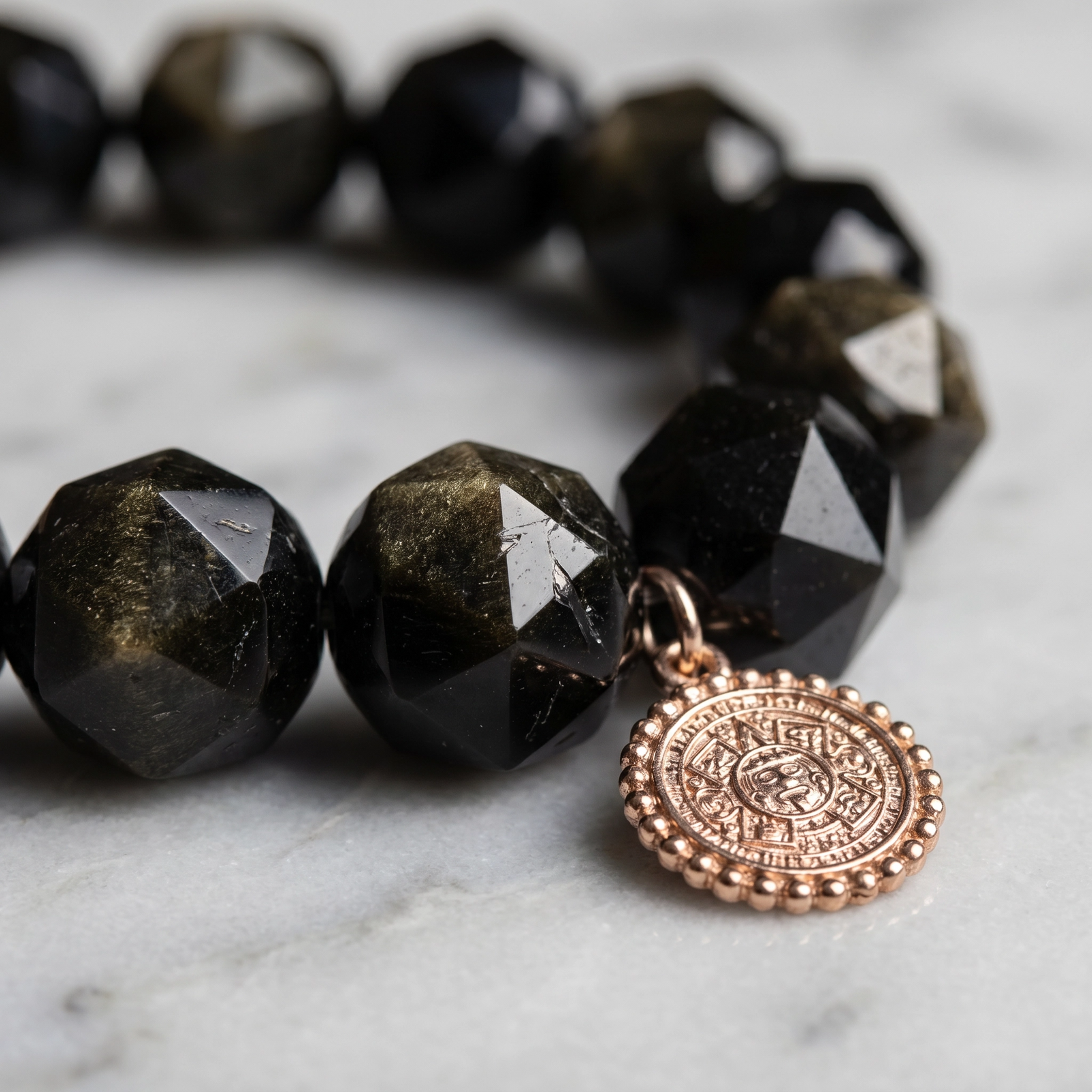 Pulsera obsidianas