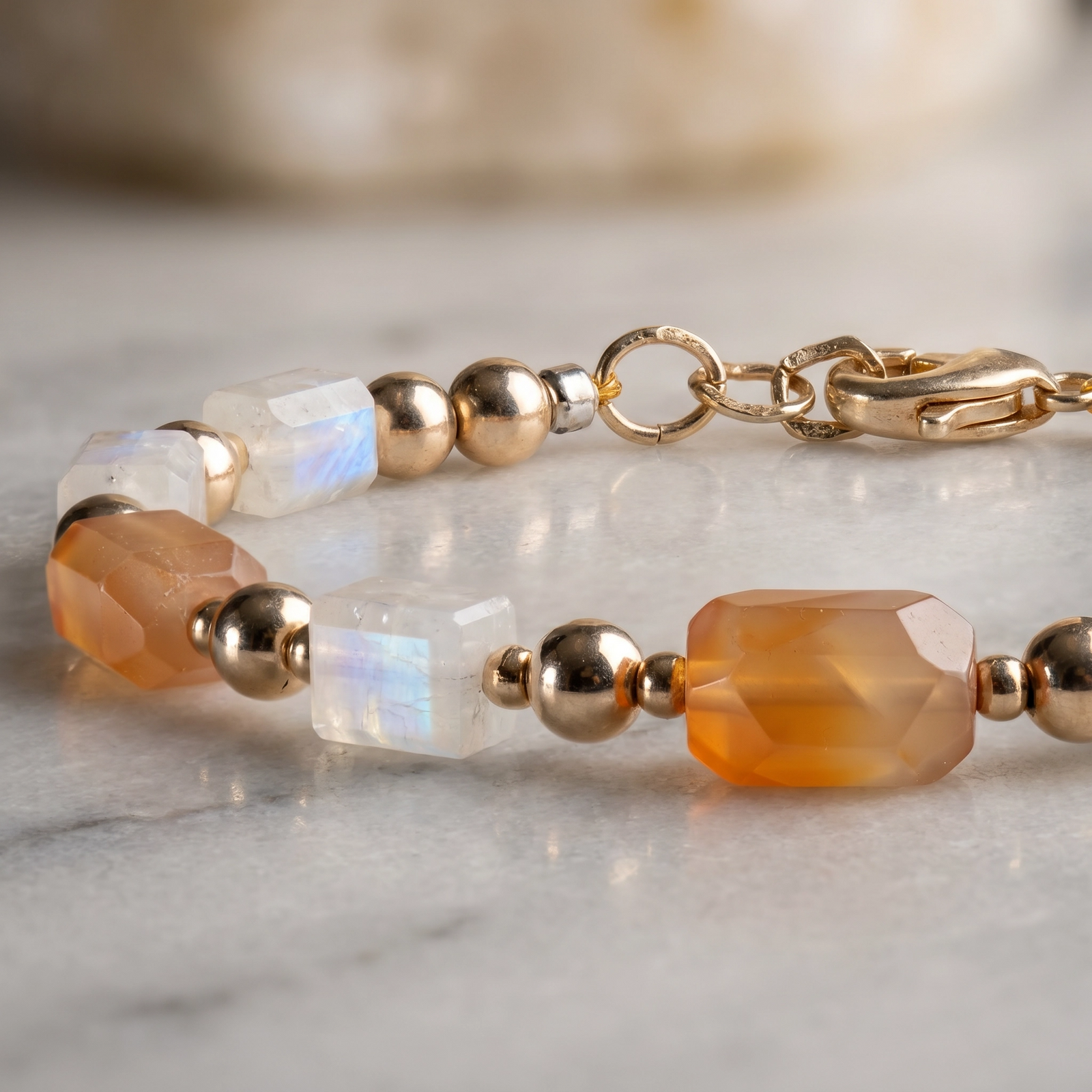Pulsera piedra luna