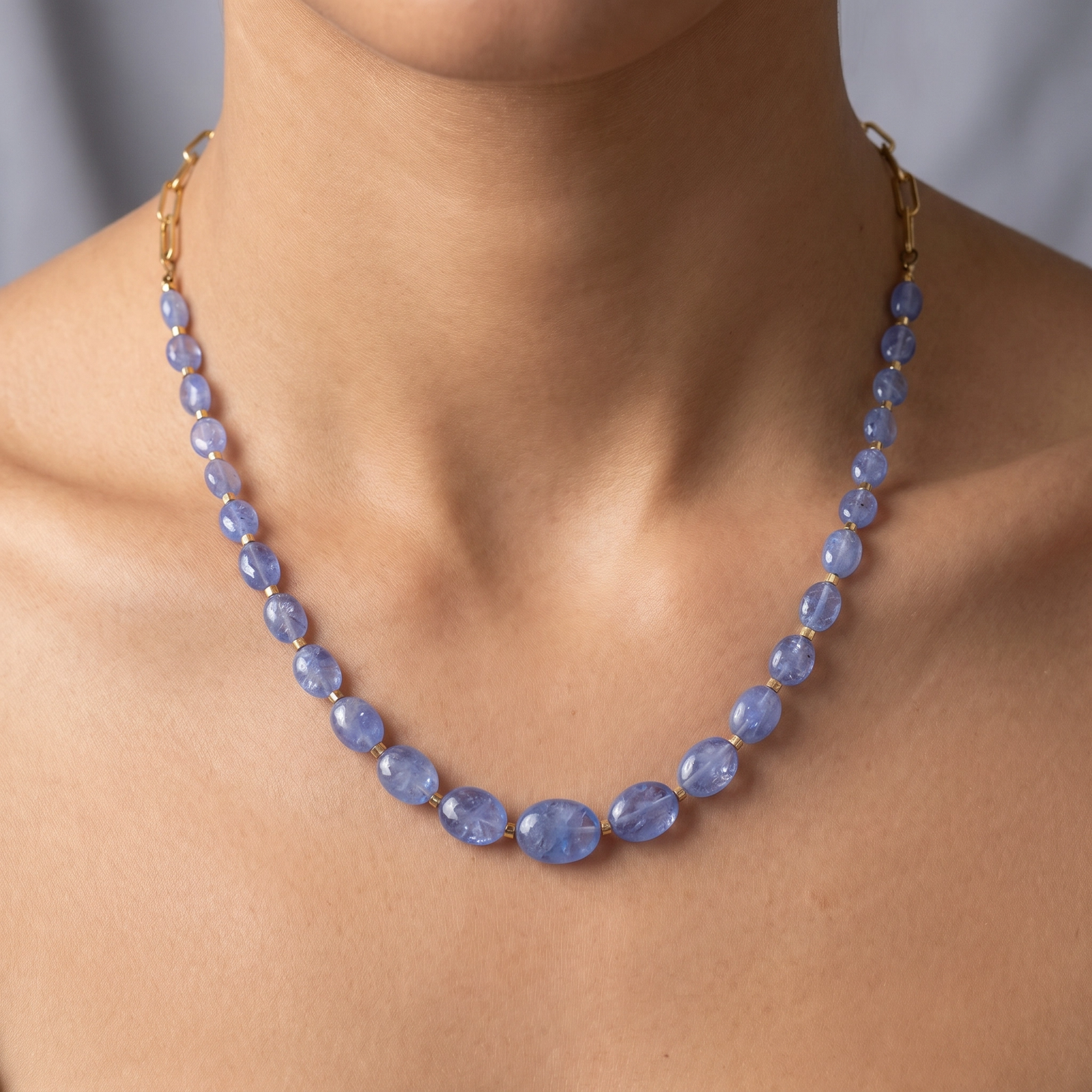 Collar tanzanitas