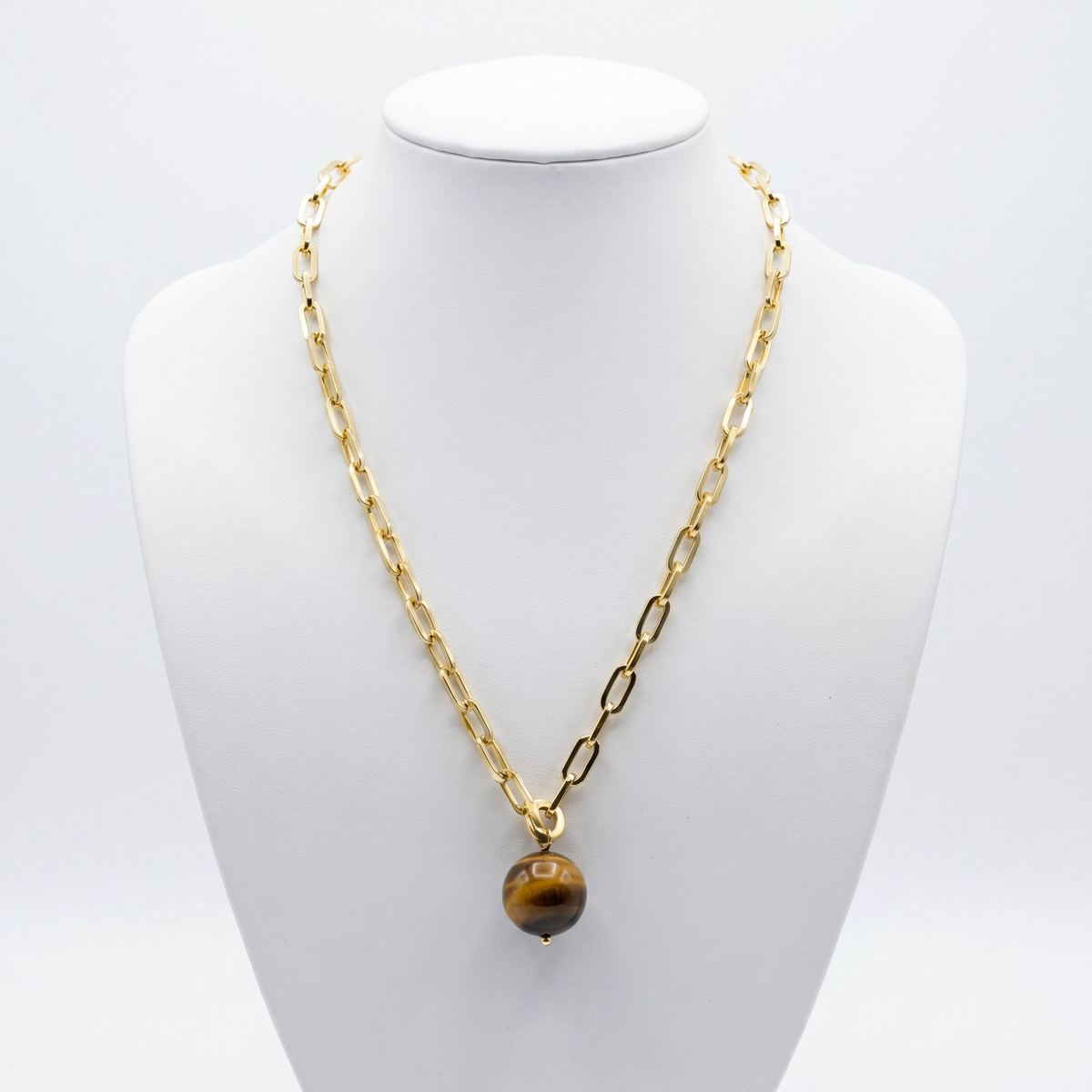 Collar con dije ojo de tigre