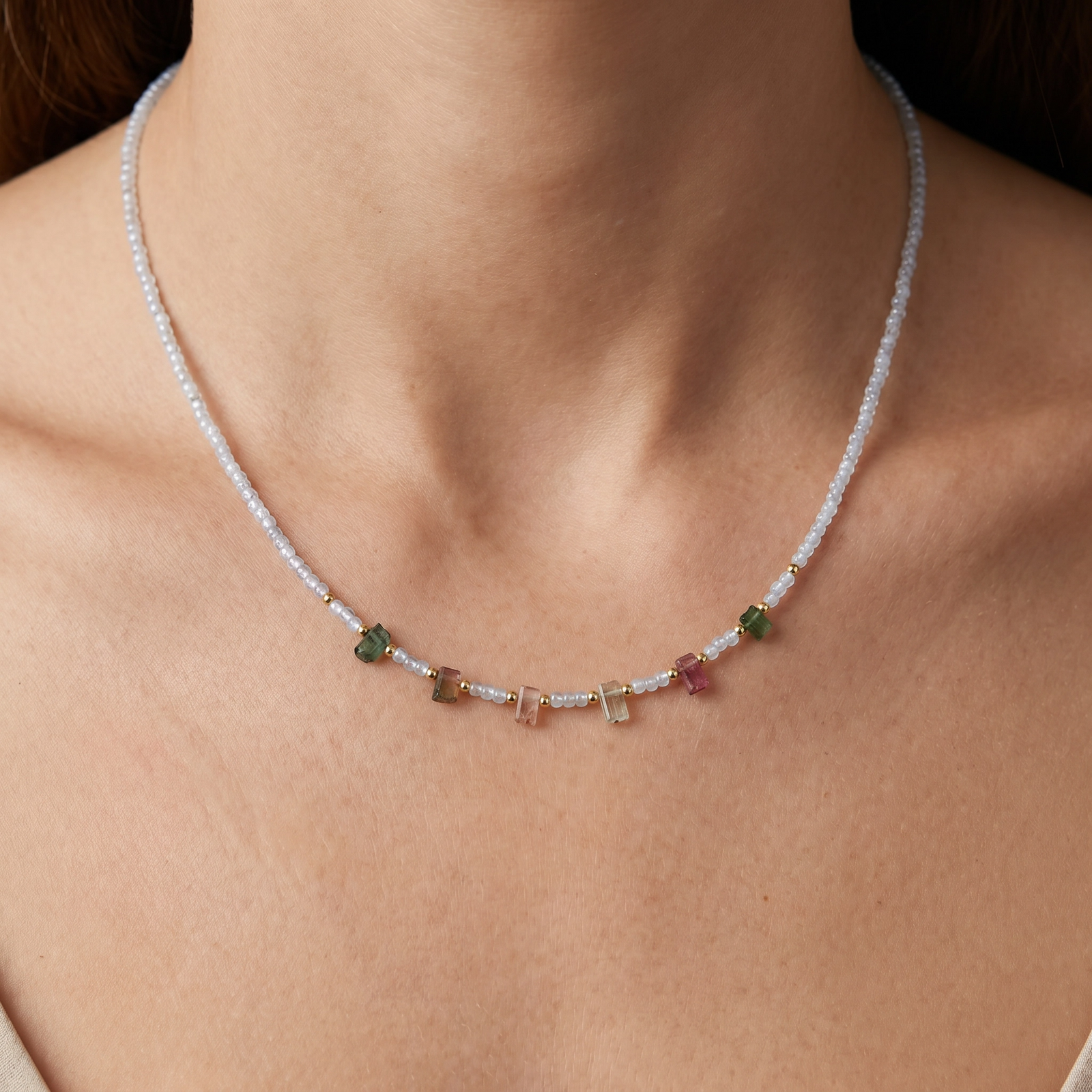 Collar turmalinas